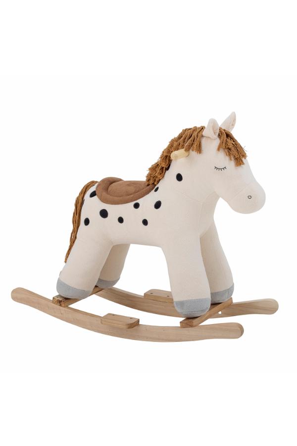 Bloomingville Mini Merlen Rocking Toy, Horse, White, Polyester
