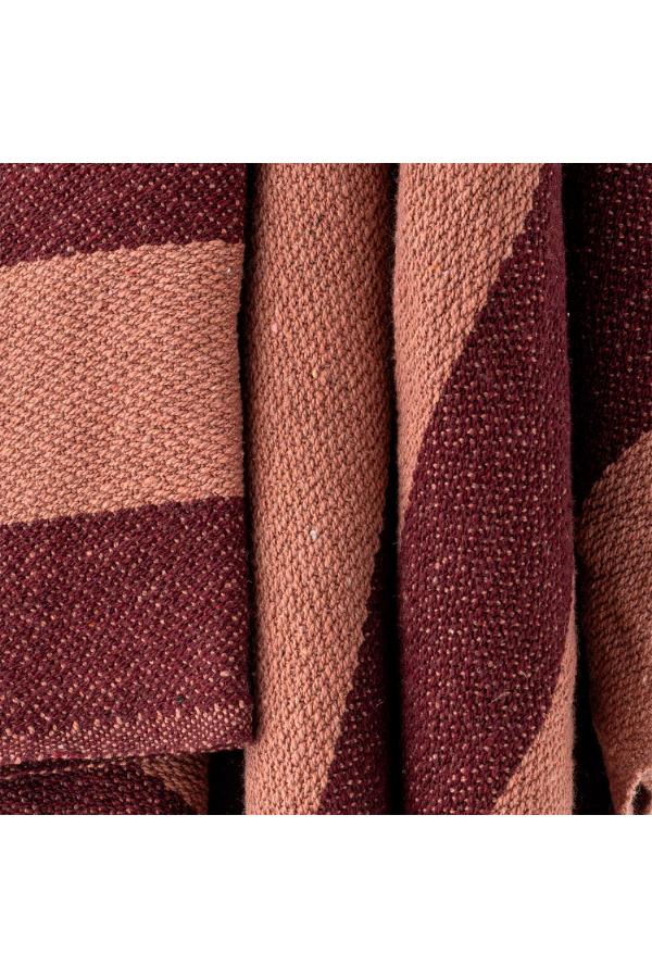 Bloomingville Frello Throw, Red, Recycled Cotton