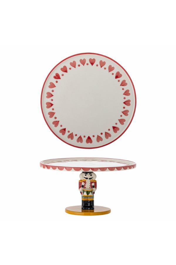 Bloomingville Jolly Cake Tray, Multi, Stoneware