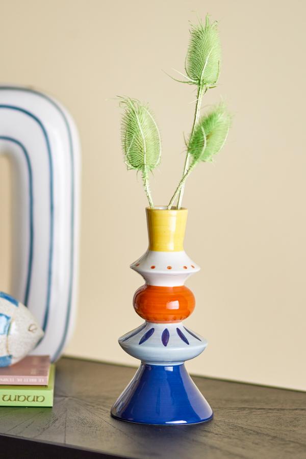 Bloomingville Kairi Deco Vase, Multi, Stoneware