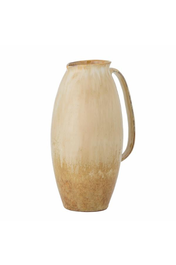 Bloomingville Saskia Deco Vase, Nature, Stoneware