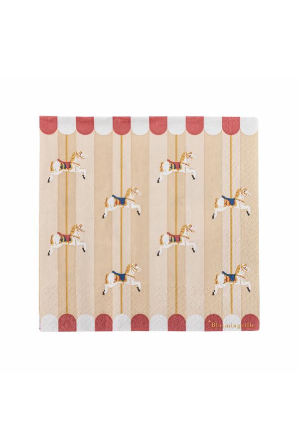 Bloomingville Merry-go-round Napkin, Multi, FSC®Mix, Paper