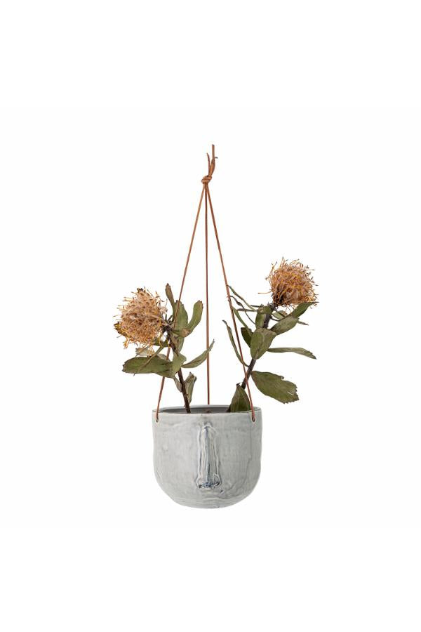 Bloomingville Ileana Flowerpot, Hanging, Grey, Stoneware
