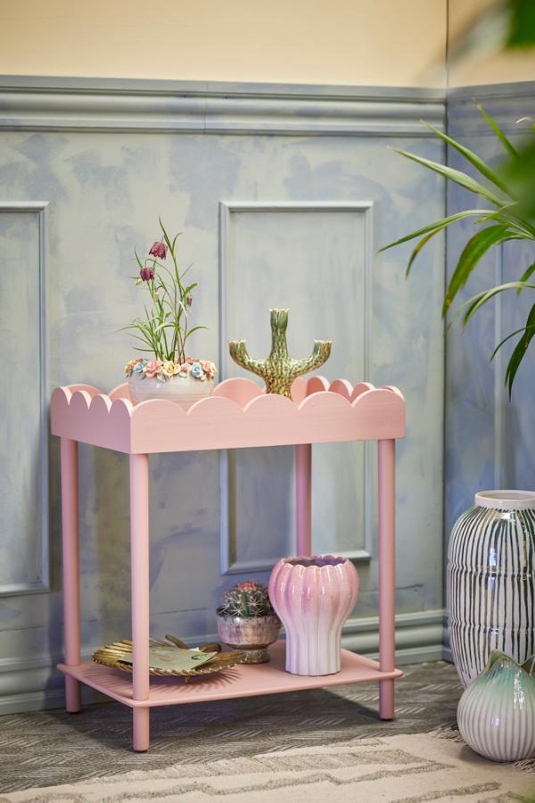Creative Collection Isola Side Table, Rose, Firwood