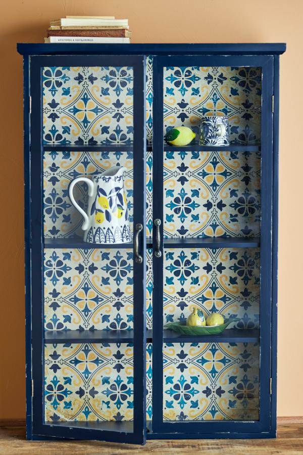 Creative Collection Hazem Cabinet, Blue, Firwood