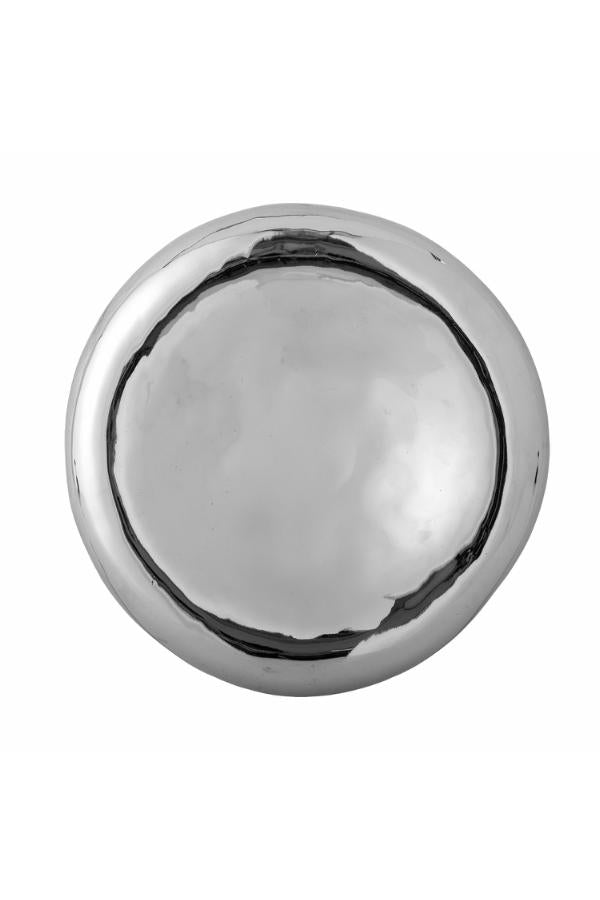 Bloomingville Shine Bowl, Silver, Stoneware