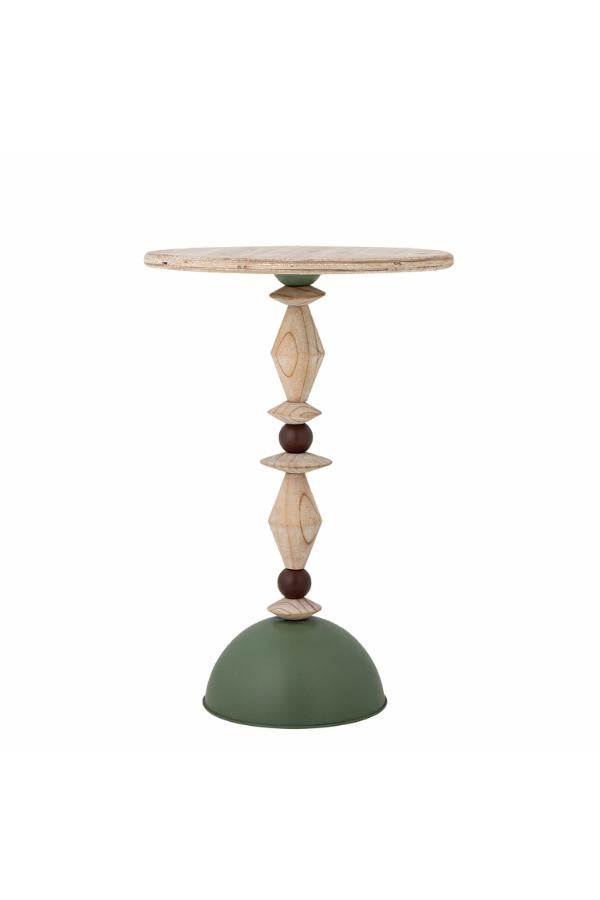 Creative Collection Mannelli Side Table, Green, Firwood