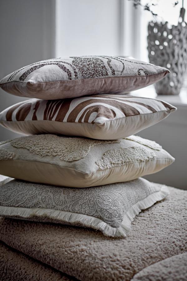 Bloomingville Cabrie Cushion, Nature, Polyester