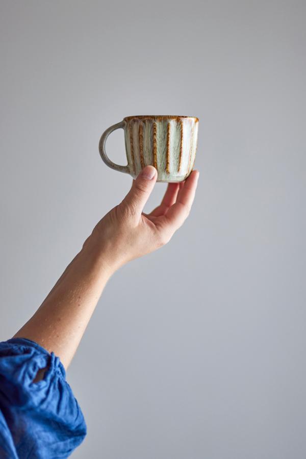 Creative Collection Fleur Cup, Nature, Stoneware
