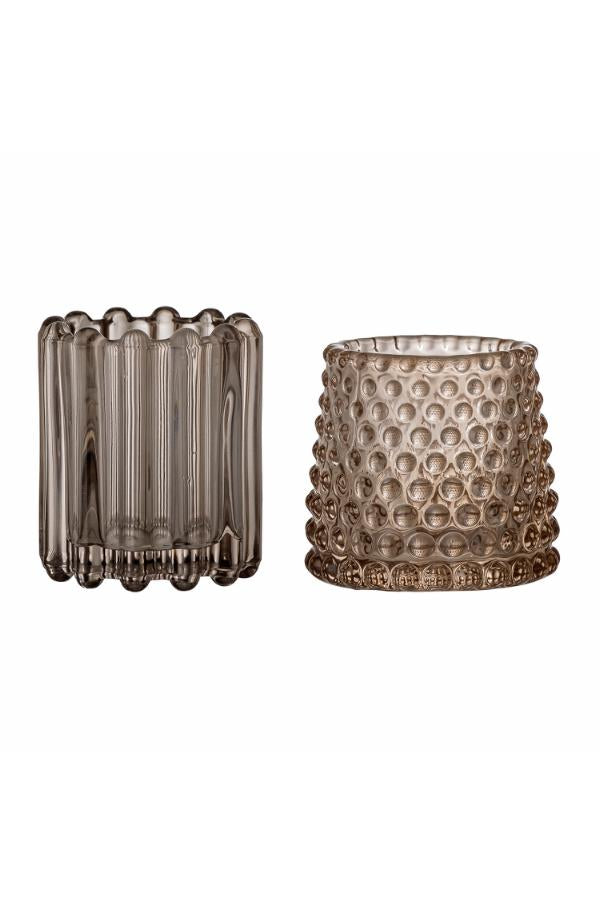 Bloomingville Rosslin Votive, Brown, Glass
