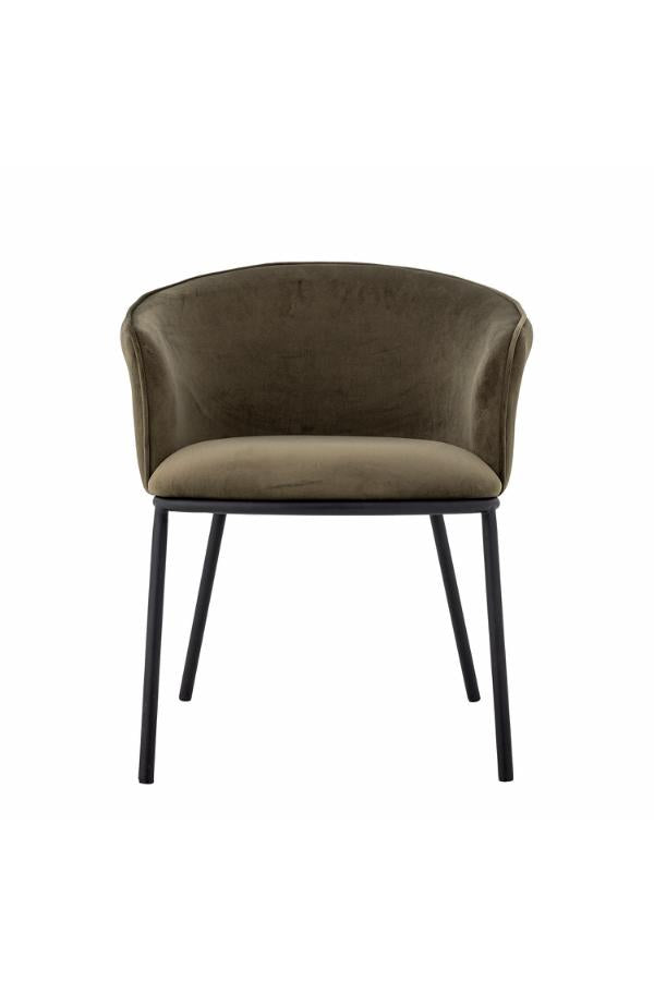 Bloomingville Cortone Dining Chair, Green, Recycled Polyester