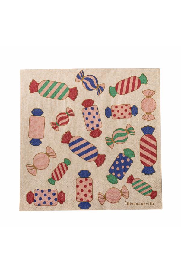Bloomingville Caramella Napkin, Multi, FSC®Recycled, Paper