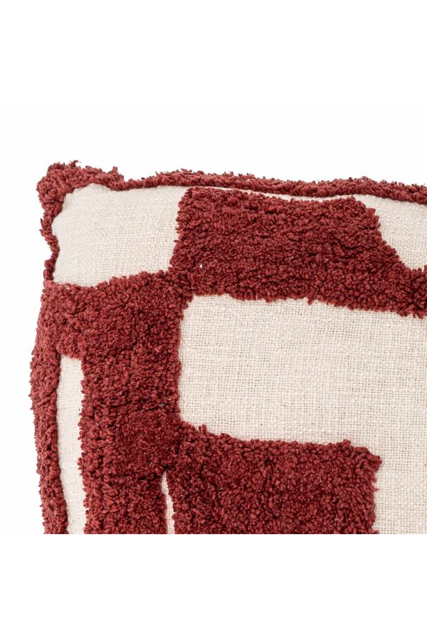 Bloomingville Olica Cushion, Red, Cotton OEKO-TEX®