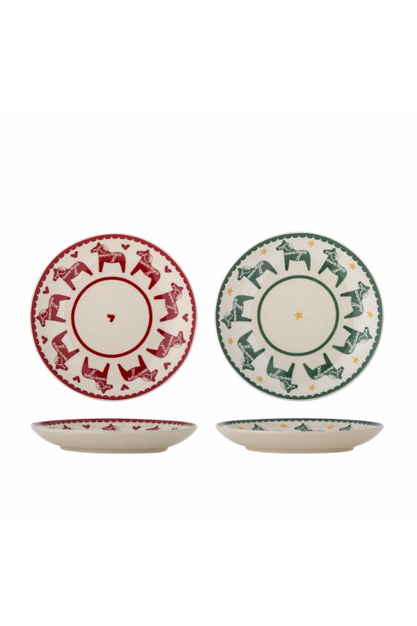 Bloomingville Siffer Plate, Multi, Stoneware