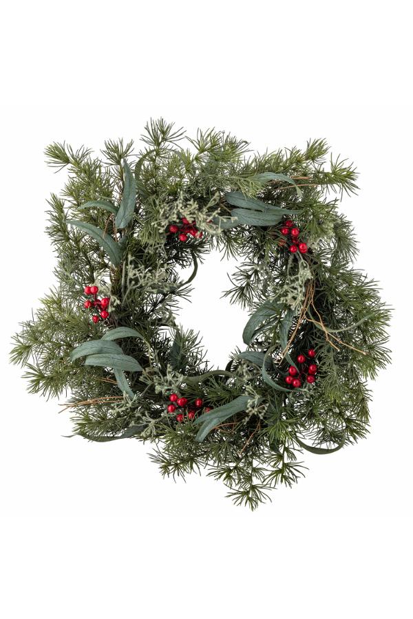 Bloomingville Pine Wreath, Green, Artificial Flowers