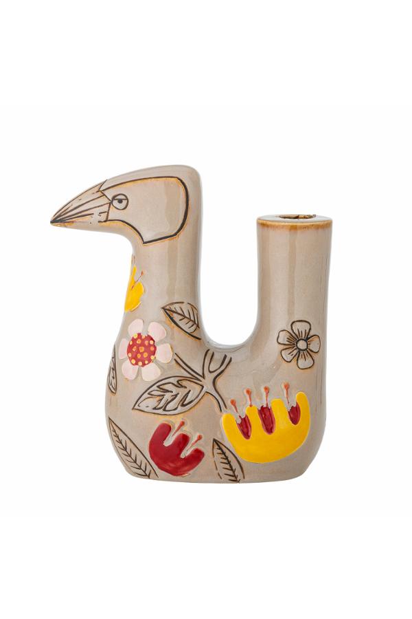 Bloomingville Vivielle Candle Holder, Multi, Stoneware
