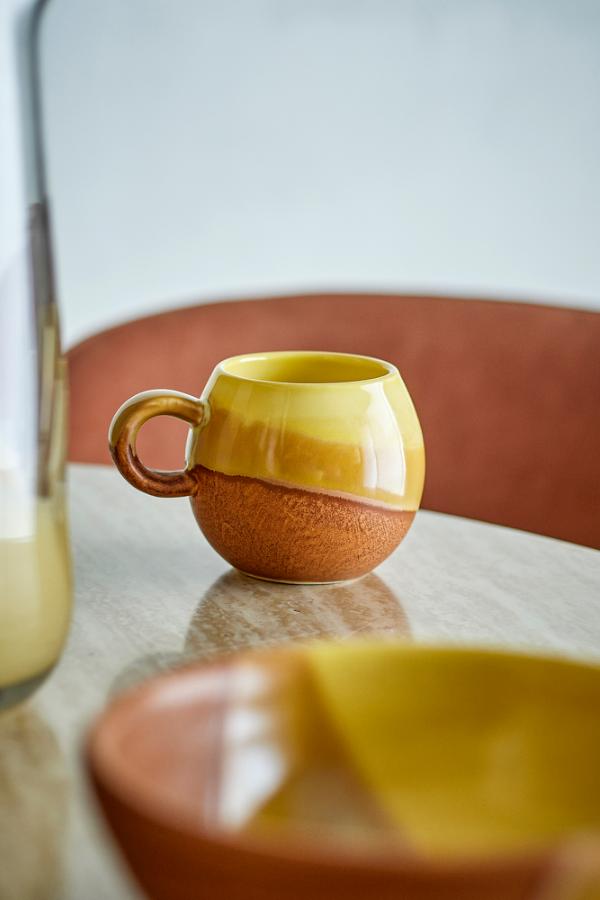 Bloomingville Paula Cup, Yellow, Stoneware