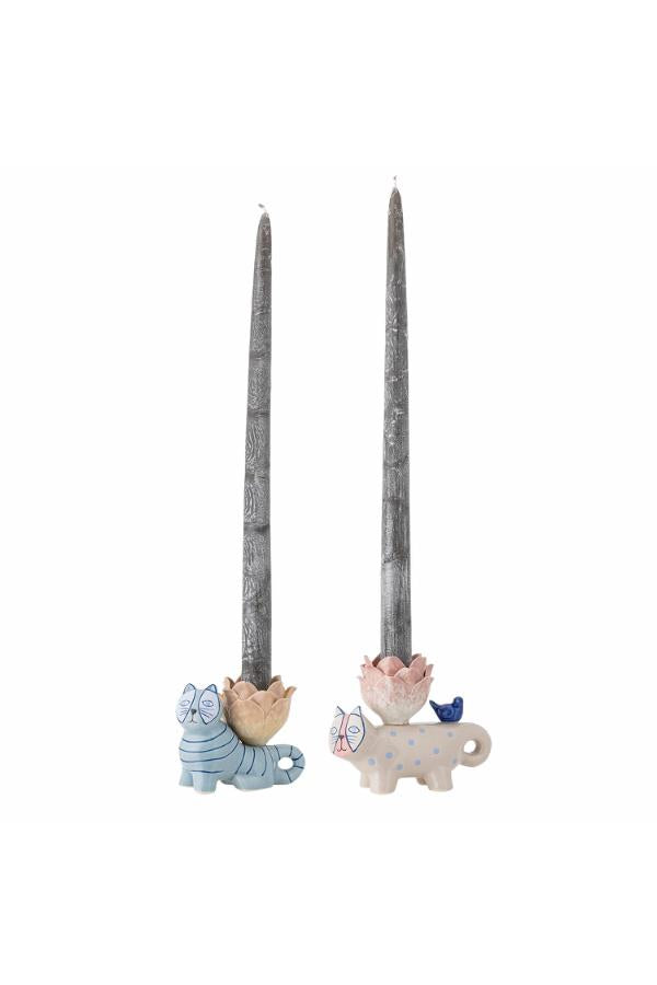 Bloomingville Missy Candle Holder, Multi, Stoneware