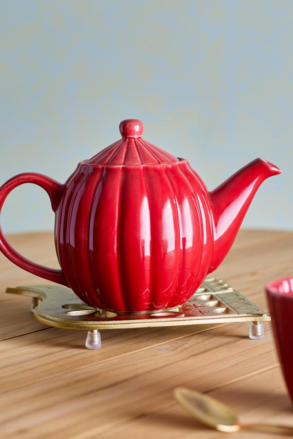 Bloomingville Latina Teapot, Red, Stoneware