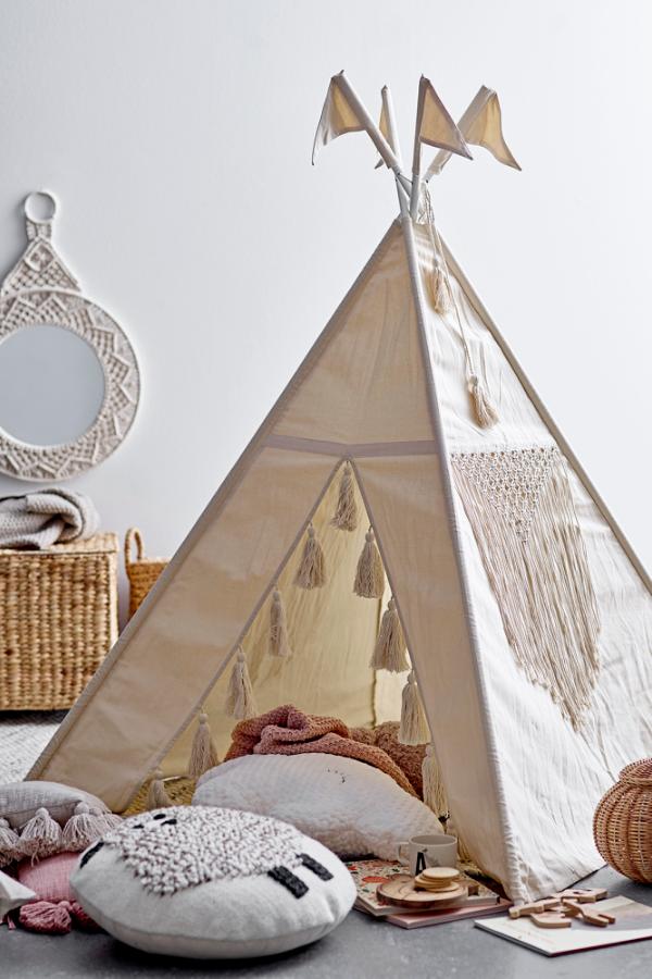 Bloomingville Mini Fardin Children´s Tipi, Nature, Cotton