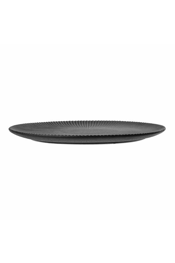 Bloomingville Neri Plate, Black, Stoneware