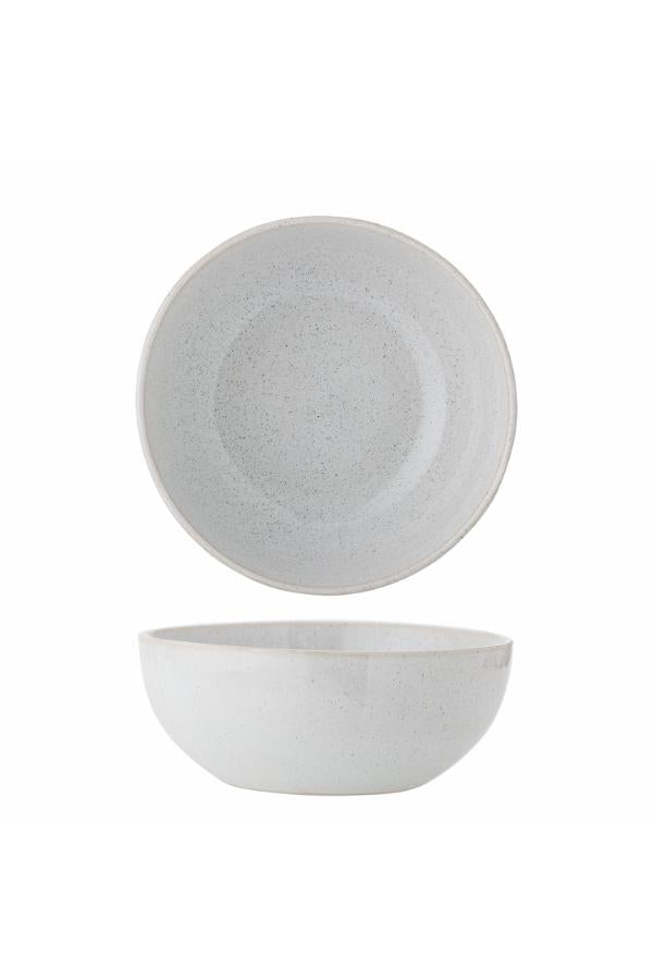 Bloomingville Addison Bowl, White, Stoneware