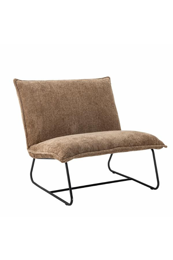 Bloomingville Cape Lounge Chair, Brown, Recycled Polyester