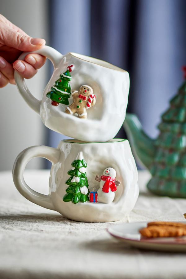 Bloomingville Ryne Mug, White, Stoneware