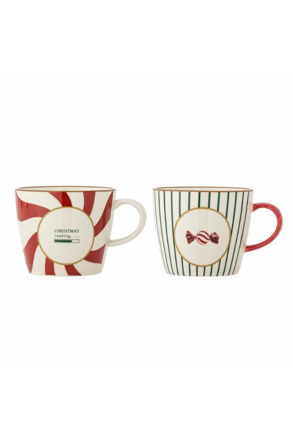 Bloomingville Yule Mug, Multi, Stoneware