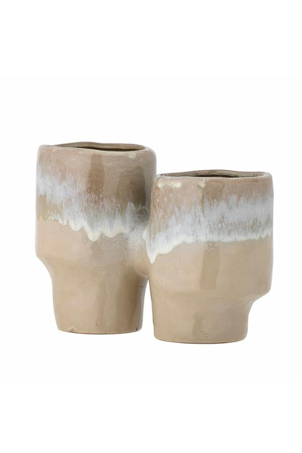 Bloomingville Maiak Flowerpot, Brown, Stoneware