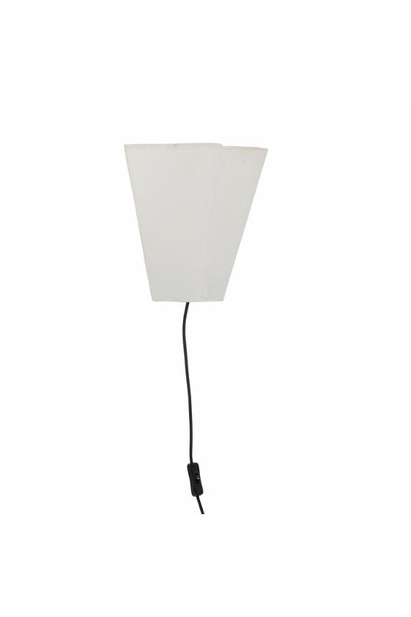 Bloomingville Janese Wall Lamp, White, Paper