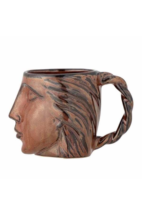 Bloomingville Reeha Mug, Brown, Stoneware