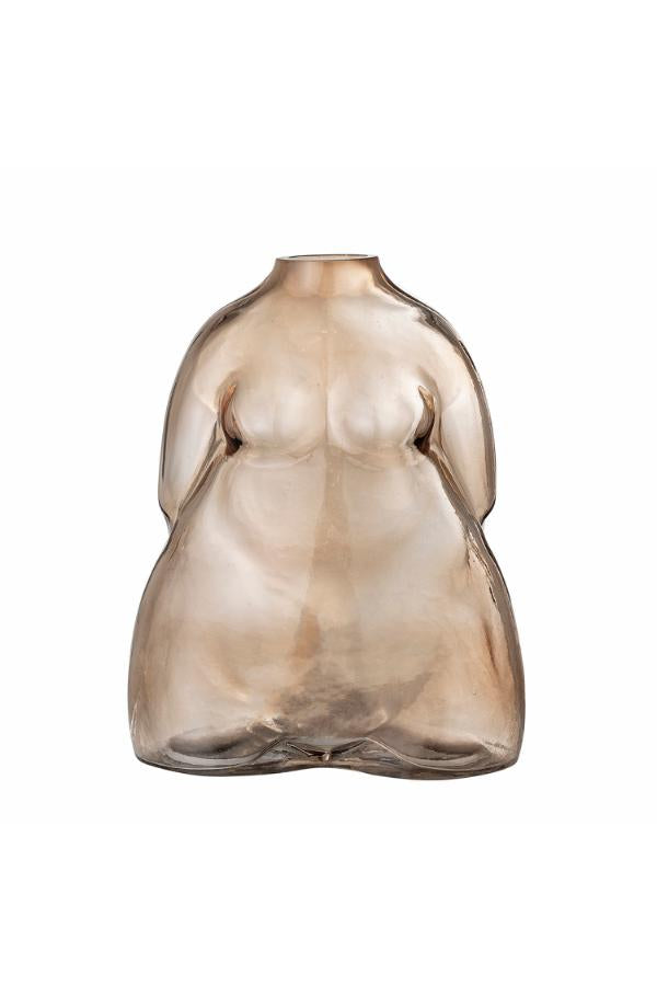 Bloomingville Evie Vase, Brown, Glass