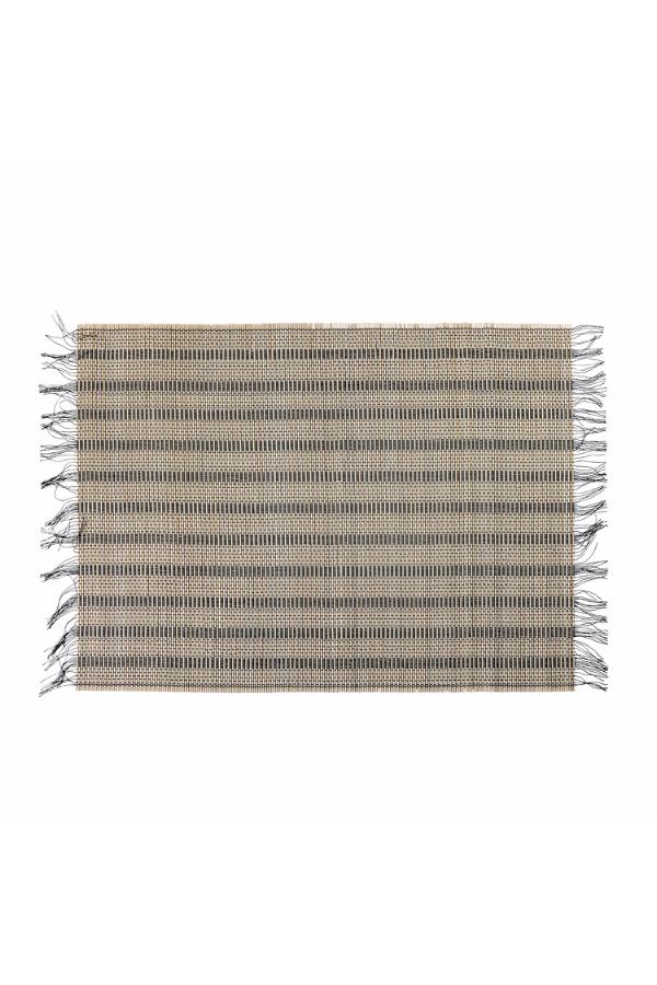 Bloomingville Mendo Placemat, Black, Bamboo
