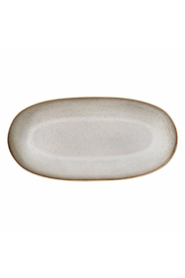 Bloomingville Sandrine Serving Plate, Nature, Stoneware