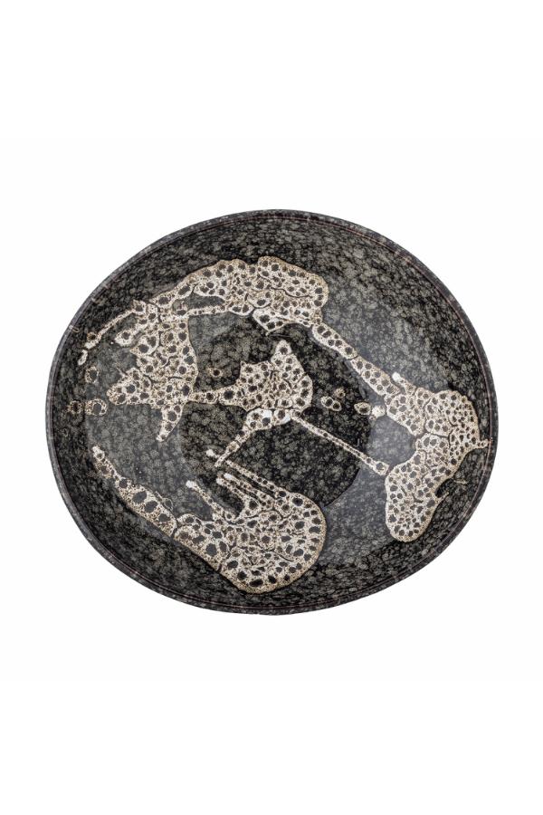 Creative Collection Sway Bowl, Grey, Stoneware