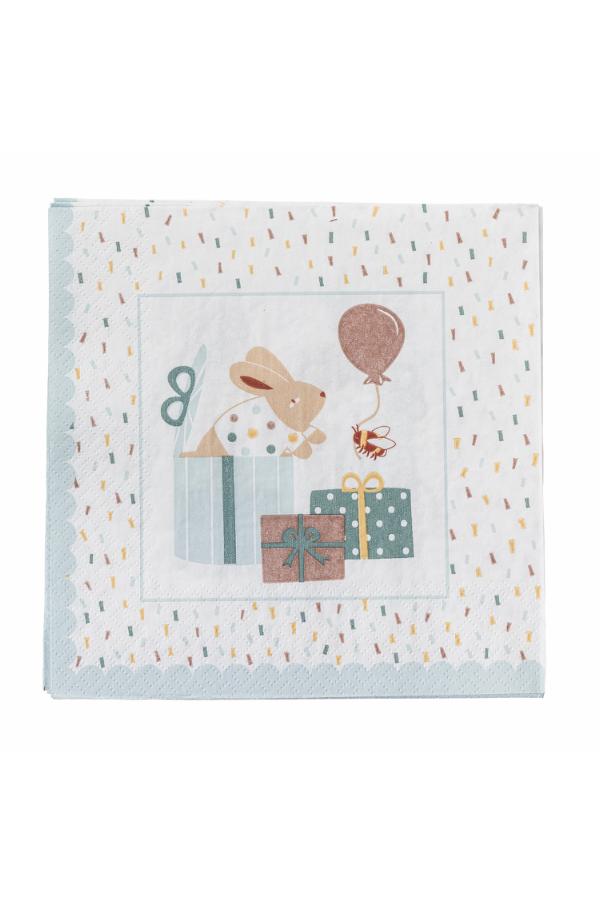 Bloomingville Mini Celebrate Napkin, Blue, FSC®Mix, Paper