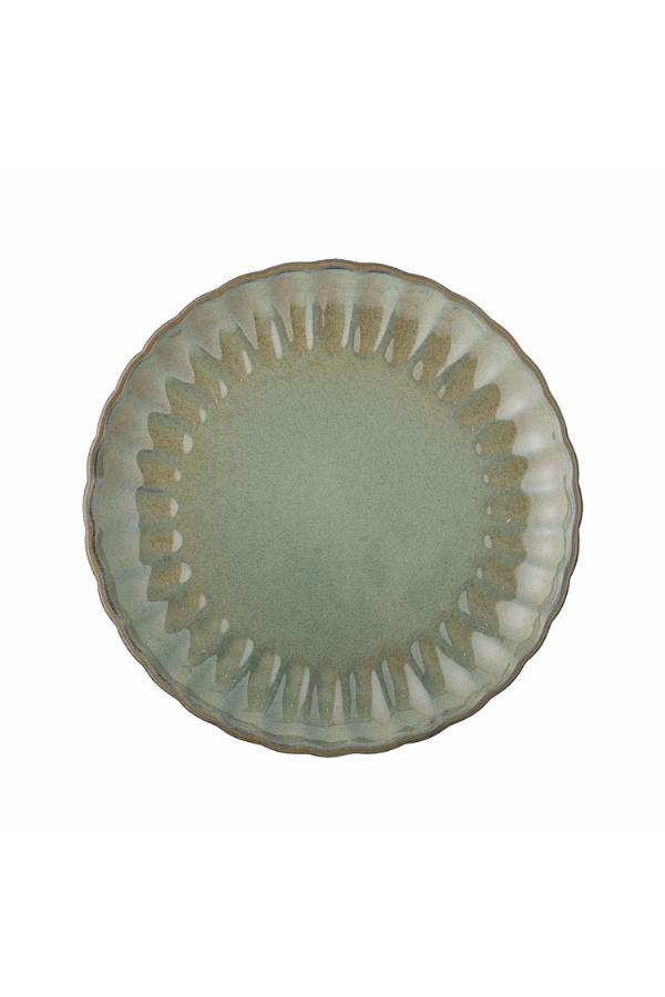 Bloomingville Latina Plate, Green, Stoneware