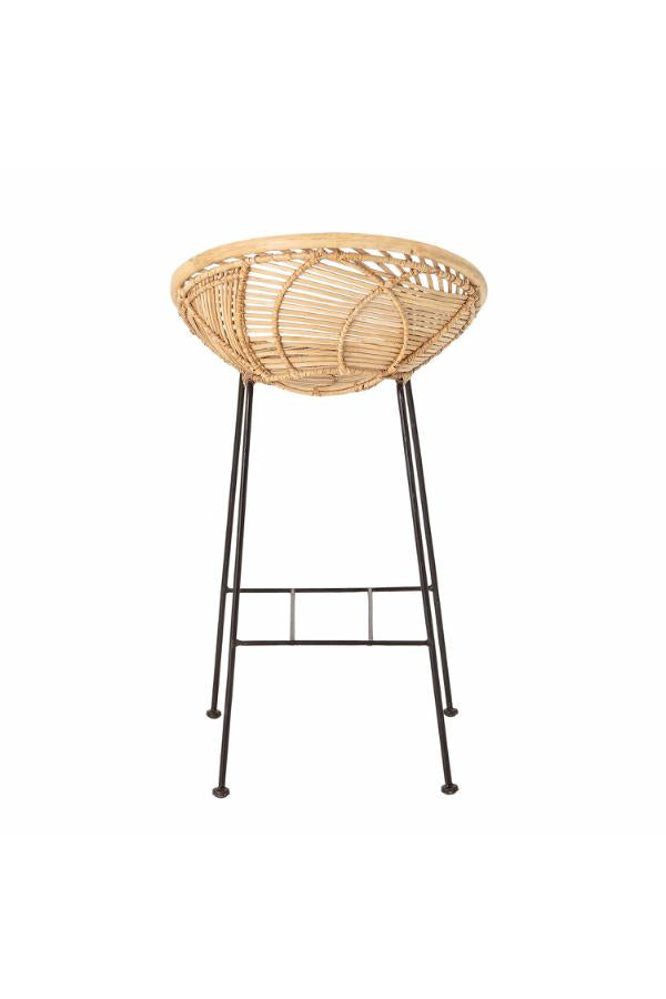 Bloomingville Yonne Bar Chair, Nature, Rattan