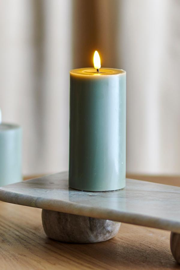 Bloomingville Ponza LED Candle, Green, Paraffin