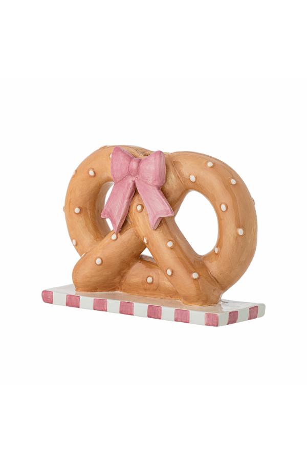 Bloomingville Pretzie Candle Holder, Brown, Ceramic