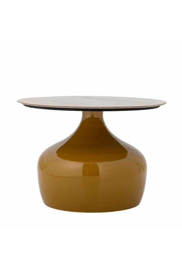 Creative Collection Lecco Coffee Table, Yellow, Metal