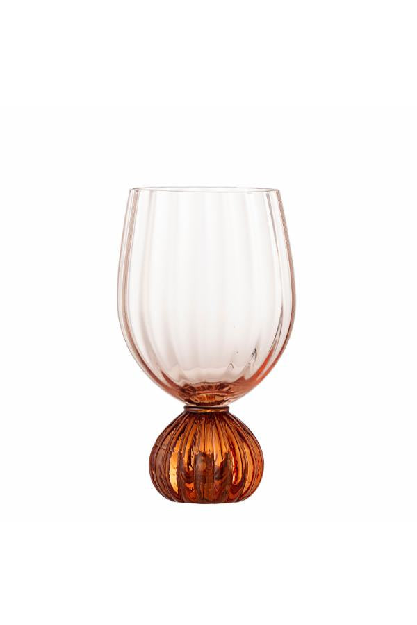 Bloomingville Taurin Wine Glass, Rose, Glass