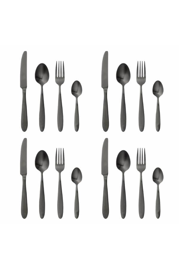 Bloomingville Frea Cutlery, Black, Stainless Steel