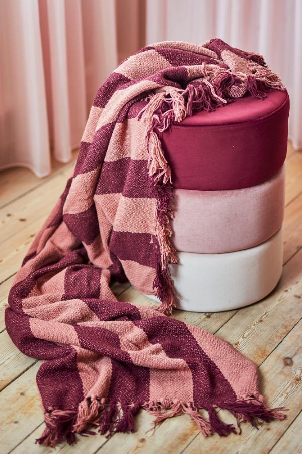 Bloomingville Bilbao Pouf, Multi, Polyester