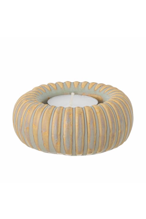 Bloomingville Topeka Votive, Yellow, Stoneware