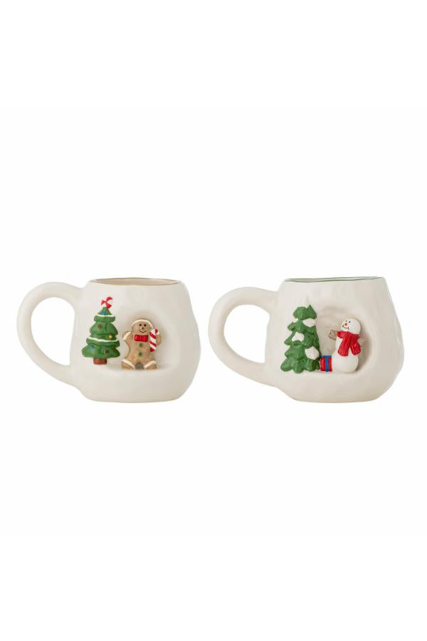 Bloomingville Ryne Mug, White, Stoneware