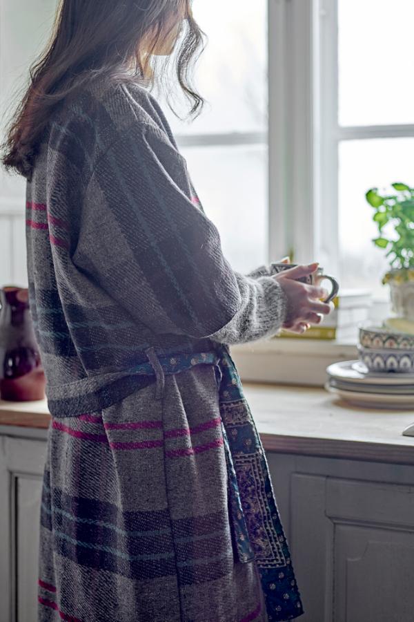 Creative Collection Rieti Kimono, Grey, Upcycled