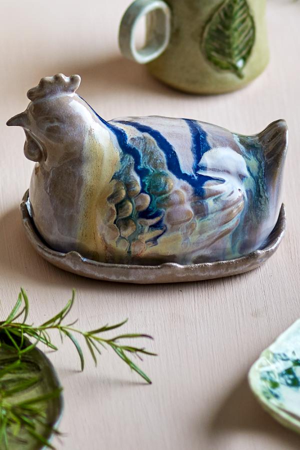 Creative Collection Heni Butter Box, Rose, Stoneware