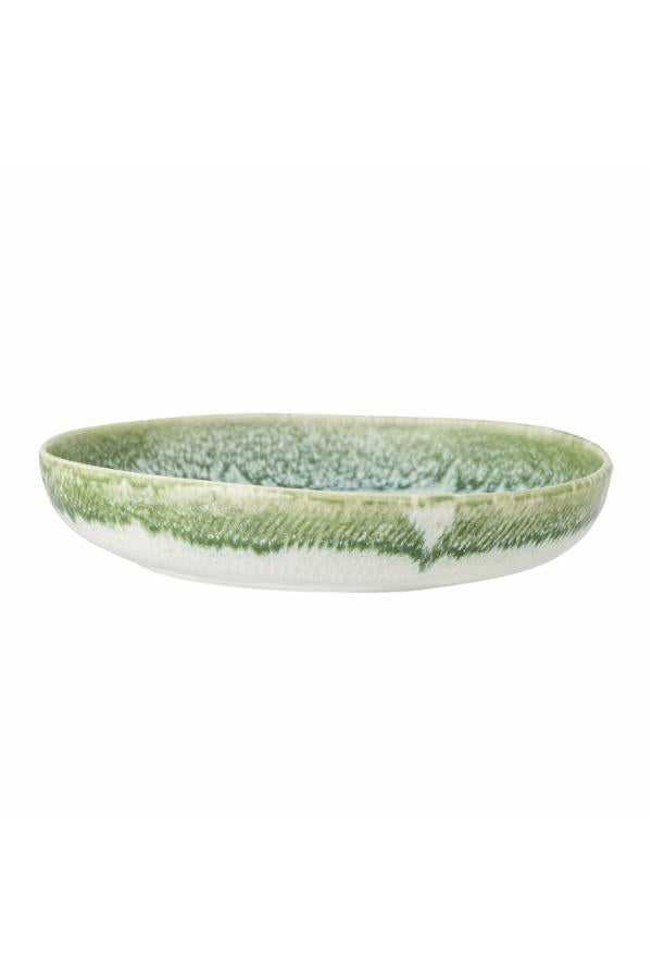 Creative Collection Prim Serving Plate, Green, Stoneware